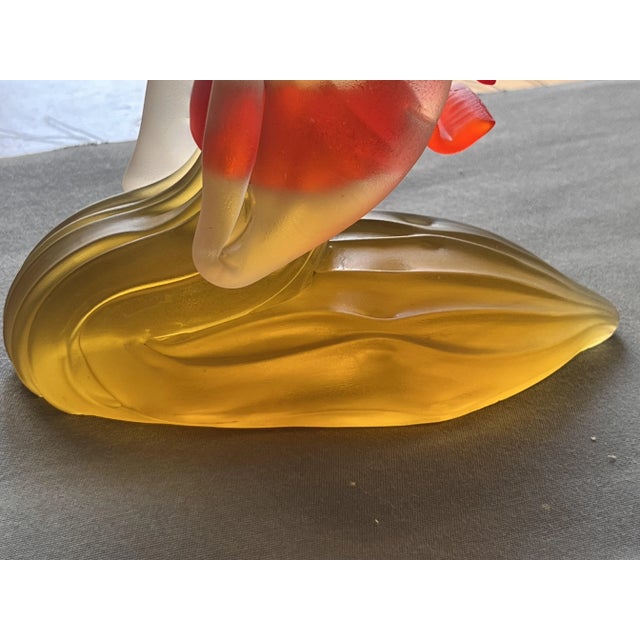 Salviati & Co. Murano, Venice, ca. 1935. "Geisha", Art Deco period. Pressed and frosted glass. Measurements: 24 cm...