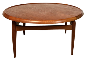Minimalist Teakwood Coffee Table with Reversible Formica Table Top by Ejvind A. Johansson for Ludvig Pontoppidan, Denmark, 1955