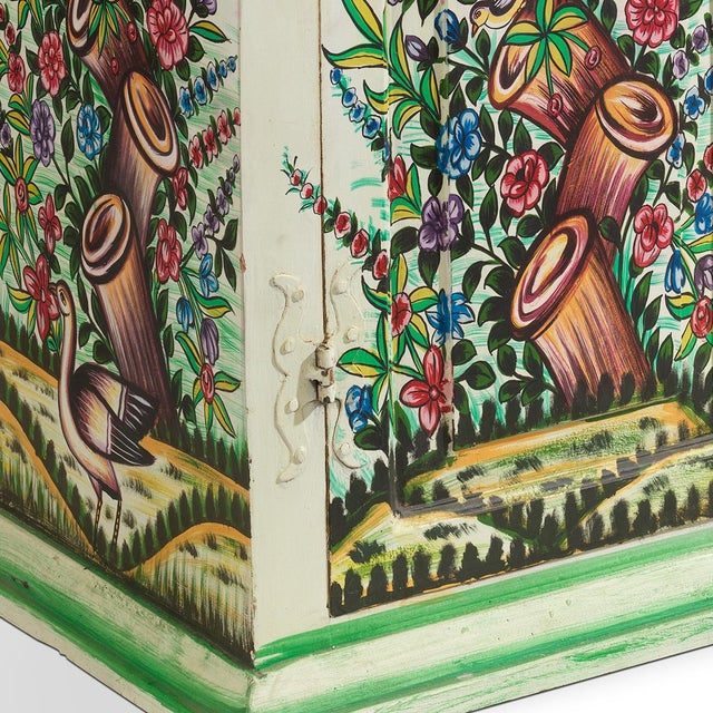 Cabinet with Birds and Flowers, 1940s For Sale - Image 9 of 11
