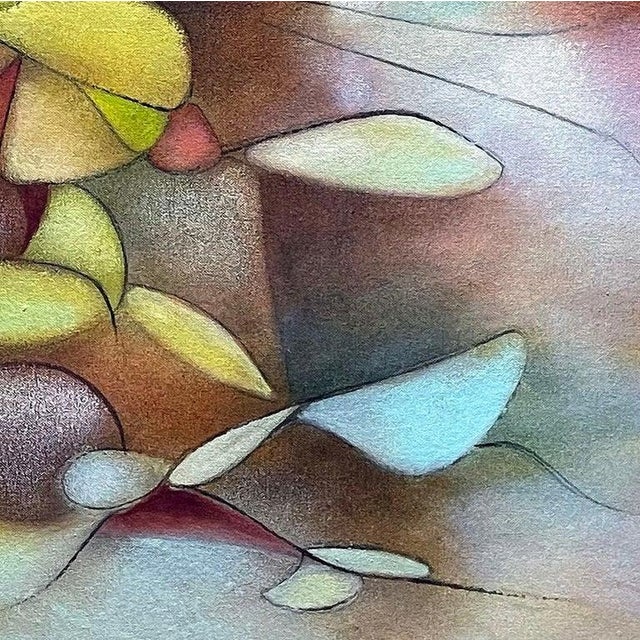 Abstract Daniel Ketelhut, "In the Shadow of Summers Now Past" Original Oil on Canvas, 2022 For Sale - Image 3 of 4