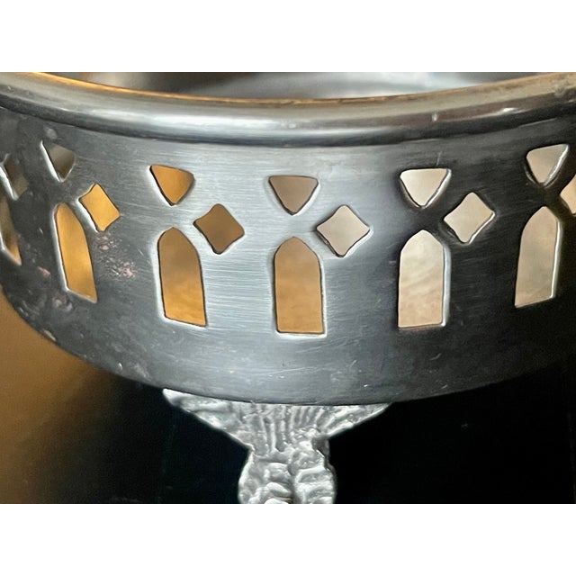 English English Traditional Footed Pierced Wine Coaster For Sale - Image 3 of 7