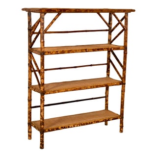19th Century French Bamboo Bookshelf For Sale