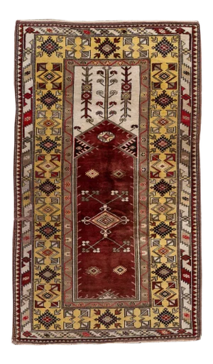 Vintage Turkish Rug, 4'2" X 7'1"