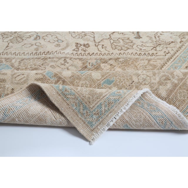 Mid 20th Century Elegant Oversized Tribal Rug – Soft Neutrals & Delicate Detailing -9' 7'' X 12' 7'' For Sale - Image 4 of 12