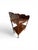 Sheraton-style mahogany wash stand featuring a shaped backsplash with corner shelves, a lower shelf with two paneled...