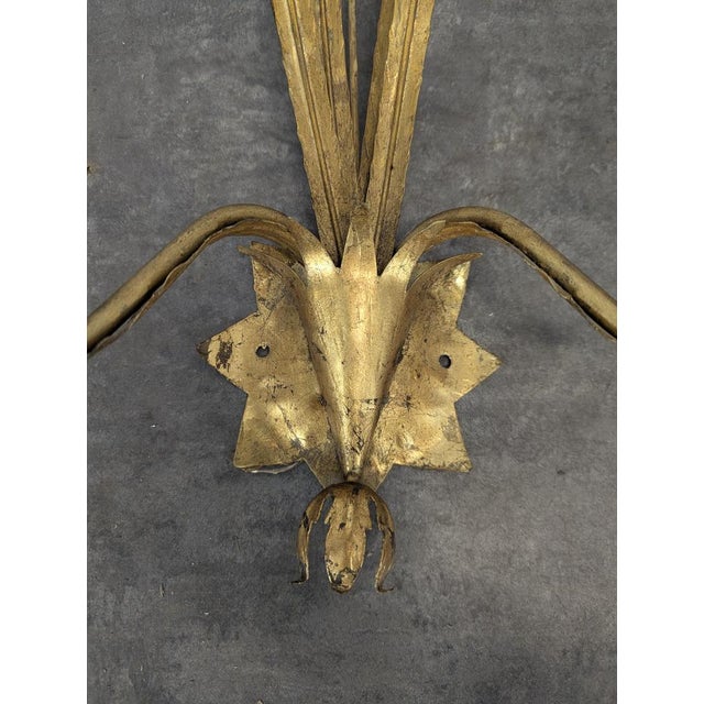 Wall Sconces in the style of Bagues, 1970s, Set of 2 For Sale - Image 4 of 8