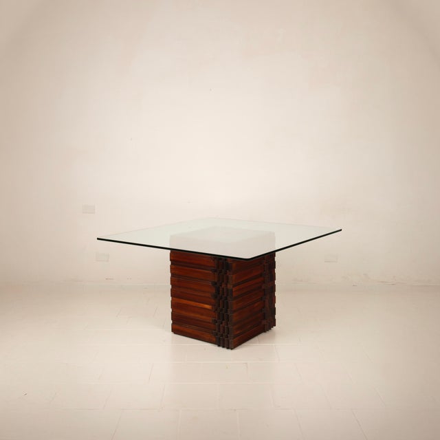 The extraordinary "Diamante - Scultura 99" table, designed by Luciano Frigerio for Frigerio di Desio in the 1970s, is part...