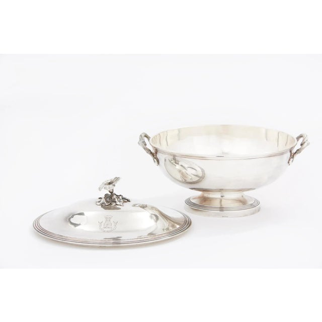 Vintage French Silverplate Covered Tureen For Sale - Image 9 of 13