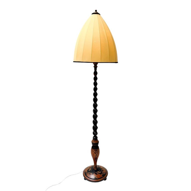 Dutch Art Deco Batik Floor Lamp by Hans Steinpatz, 1920s For Sale - Image 17 of 17