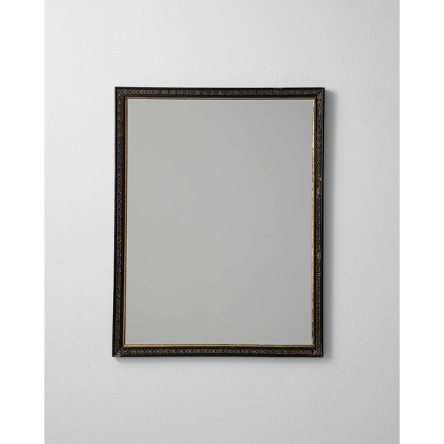 19th Century France Napoleon III Black Wood Mirror For Sale - Image 4 of 7