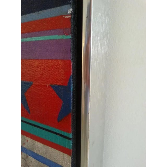 Pop Art Venus and Stars 49" Oil Painting 1970s For Sale - Image 3 of 13