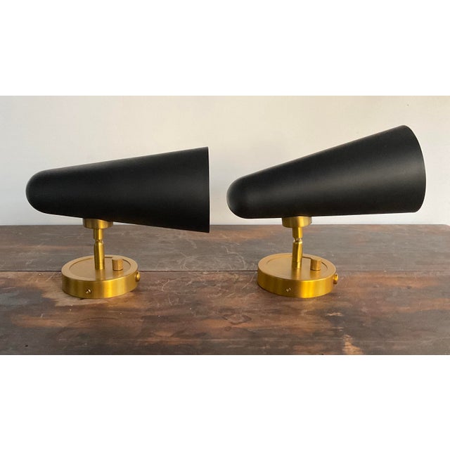 Pair of Daniel Dimmable Wall Sconces by Kuzco For Sale In Raleigh - Image 6 of 14