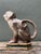 Brown Vintage Glazed Ceramic Monkey Pitcher For Sale - Image 8 of 12