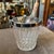 1980s 1980s Mid-Century Modern Cut Crystal and Chromed Metal French Wine Cooler For Sale - Image 5 of 10