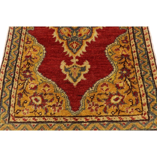 Vintage Turkish Yastik Rug - 01'08 X 03'01 For Sale - Image 4 of 8