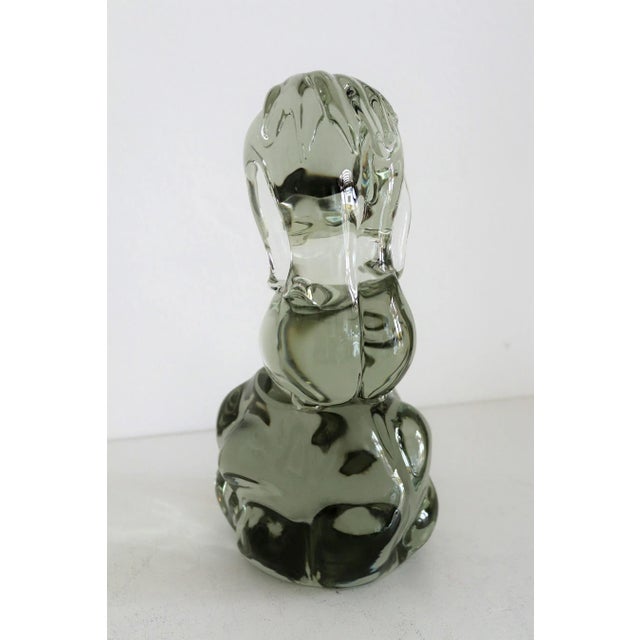 Glass Murano Glass Sculpture of Bowed Woman by Pino Signoretto, Italy, 1980s For Sale - Image 7 of 18