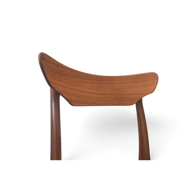 Mid 20th Century Set of Four Restored Dining Chairs in Teak Attributed to Schionning + Elgaard For Sale - Image 11 of 14