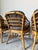 Brown Vintage Brown Jordan Rattan and Leather Dining Chairs – Set of 4 For Sale - Image 8 of 12