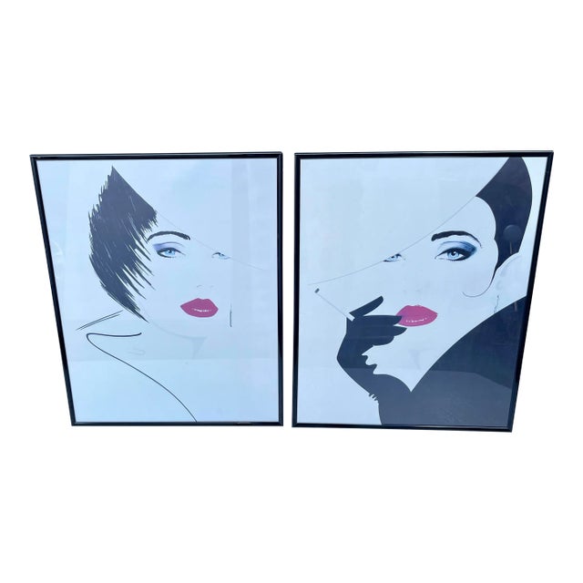 Patrick Nagelのシルクスクリーン Patrick Nagel (American, 1945-1984) Signed Silkscreen 