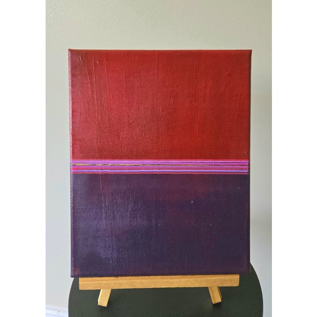Red & Purple Acrylic on canvas · 8 x 10 inches Part of my Colorful Horizons Mini Series, Red & Purple explores the...