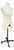 Adult Female White Linen Dress Form Mannequin on Iron Base W/ Wheels Size 8 For Sale