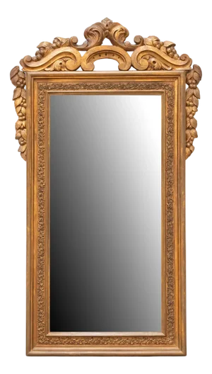 Antique Baroque Style Mirror, 1900s