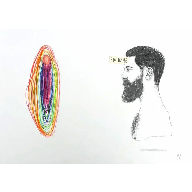 Mateo Andrea, BIGBANG, 2019, Mixed Media on Paper For Sale - Image 6 of 6