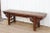 19th Century Scrolled Elm Bench For Sale - Image 4 of 10