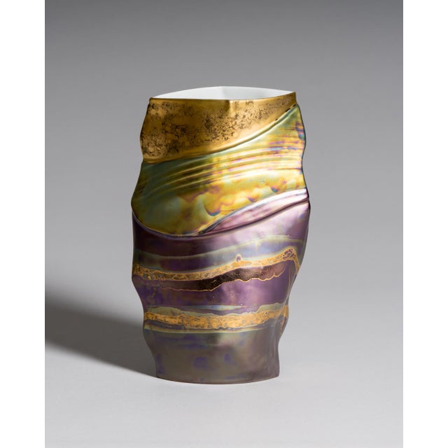 Eosin Porcelain Vase Trio by Johan Van Loon and Helmut Drexler for Rosenthal, 1990s, Set of 3 For Sale - Image 13 of 18