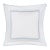 Scalloped Chain Euro Sham, Light Blue