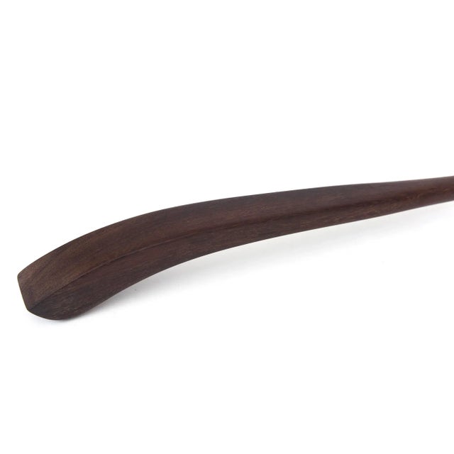 Vintage Spratling Style Modernist Hallmarked Sterling Silver and Rosewood Serving Spoon. For Sale In Miami - Image 6 of 9
