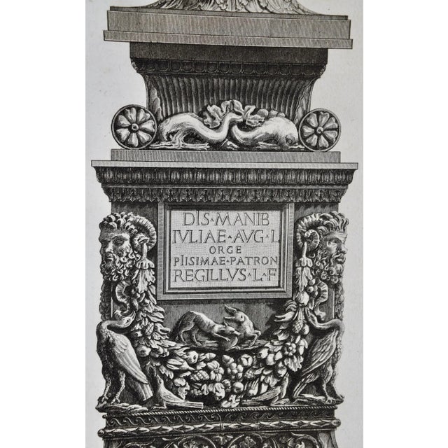 Ancient Roman Medici Marble Vase: An 18th Century Etching by Piranesi, 1778 For Sale In San Francisco - Image 6 of 6