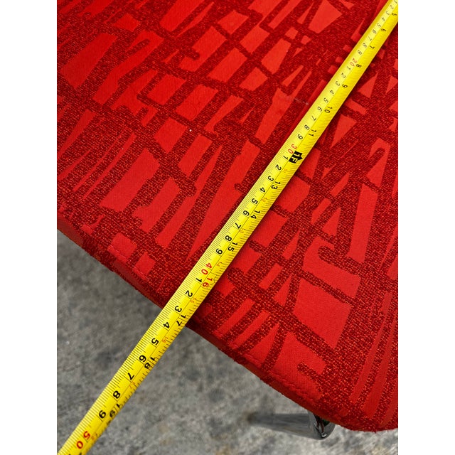 Vintage Collection of Red Abstract Coalesse Steelcase Dining Chairs For Sale In Atlanta - Image 6 of 12