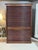 Vintage French Art Deco Oak Notary Cabinet With Tambour Doors For Sale - Image 10 of 10