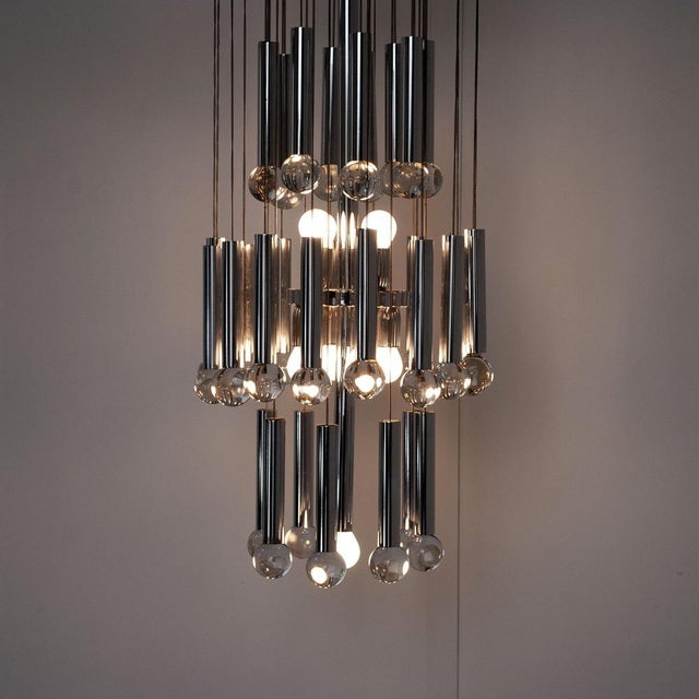 Chandelier by Gaetano Sciolari for Sciolari, 1960s For Sale - Image 9 of 14