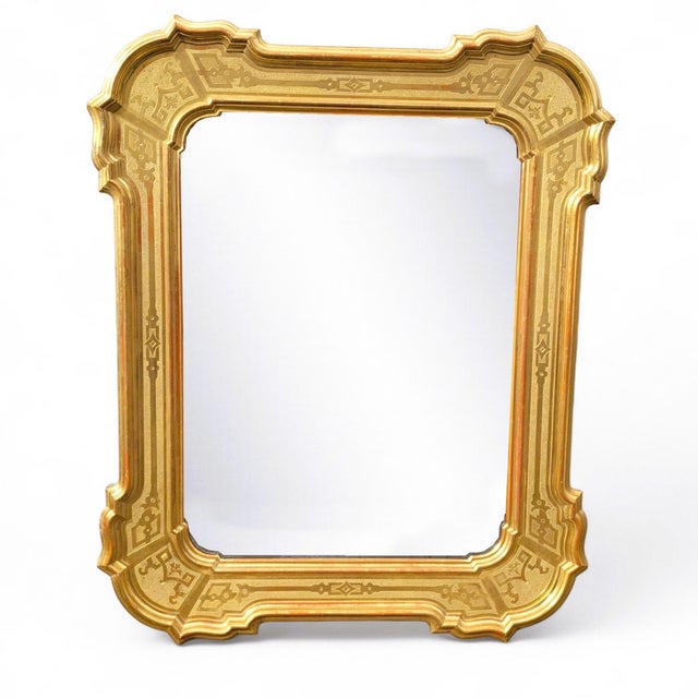 Large Mid-19th Century Mirror in Gilded Wood, Italy For Sale - Image 18 of 18