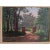 Vintage Original Landscape Oil Painting on Canvas in an Ornate Frame Signed by the Artist, L. Fischer Dimensions 31ʺW ×...