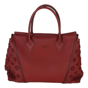 Red Tuffetage Veau Cachemire Tote W MM