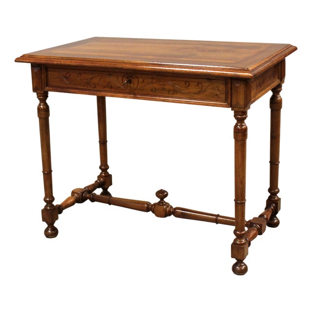 Walnut Writing Table, 19th Century For Sale