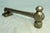 Large Antique Solid Nickel Plated Brass Hammer Front Door Knocker Bell Alarm For Sale - Image 4 of 12