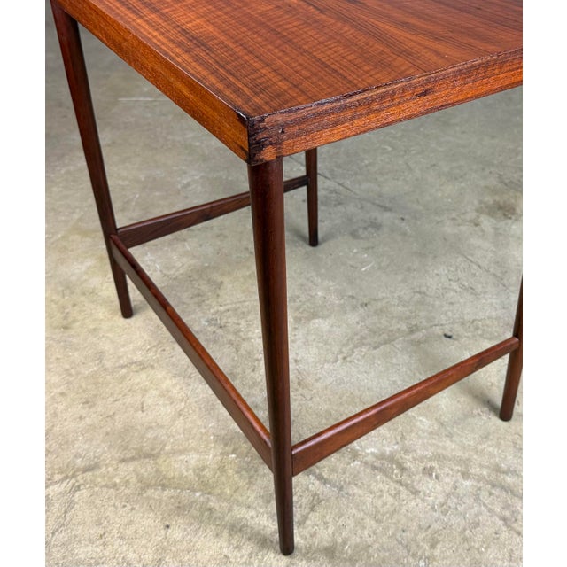 1950’s Mid Century Modern Walnut Table by Bertha Schaefer for M Singer & Sons For Sale - Image 11 of 12