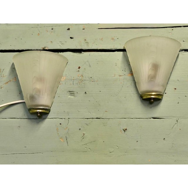 Art Deco Style Wall Lights, 1980, Set of 2 For Sale - Image 4 of 7