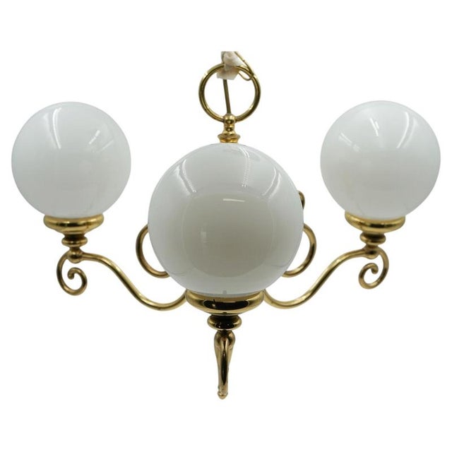 Vintage Art Deco Style Chandelier For Sale - Image 11 of 11