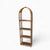 Vintage 1970s Arched Rattan & Cane Étagère, Four-Tier Shelf For Sale - Image 13 of 18