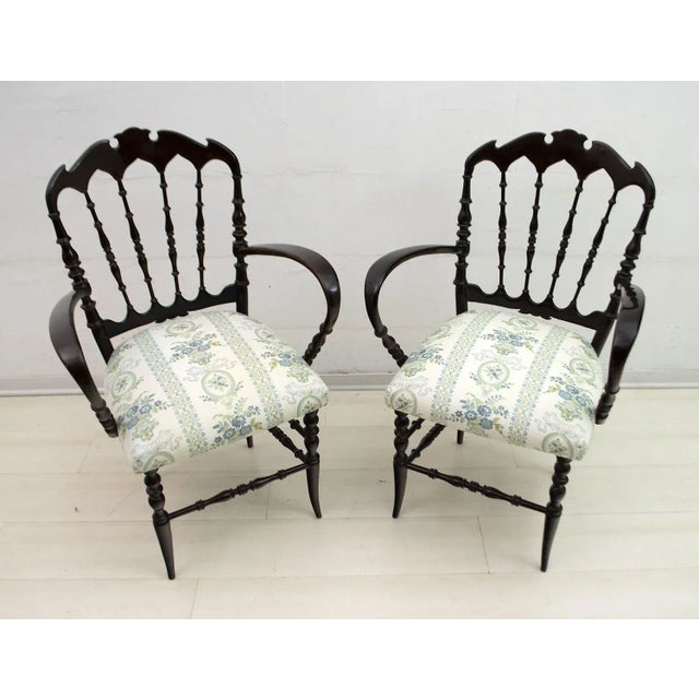 Mid-Century Chiavari Sofa and Chairs Set by Descalzi Gaetano for Desclazi, 1950s, Set of 3 For Sale - Image 6 of 18