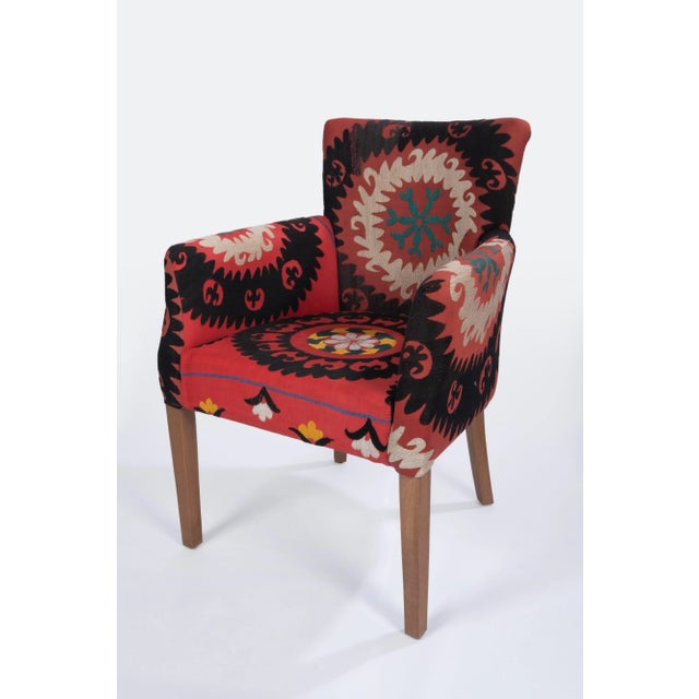 Suzani Armchair - Ethnic Bergere For Sale In Philadelphia - Image 6 of 13