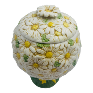 Metlox Sculpted Daisy Vernon Poppytrail Cookie Jar