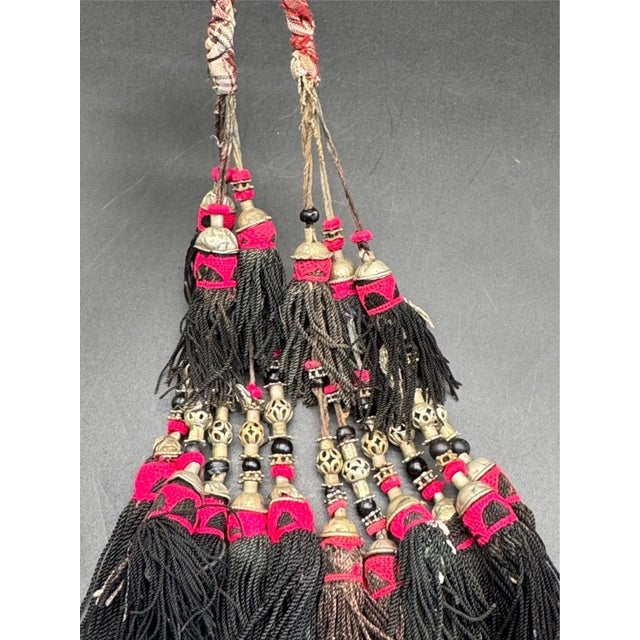 Tribal Antique Uzbek “Sequsha” Tassel, 19th C Uzbekistan For Sale - Image 3 of 15