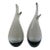 1960s Holmegaard Smoke Glass Vases, a Pair For Sale