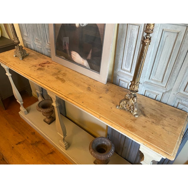 French Baluster Console Table, 1890s For Sale - Image 10 of 18